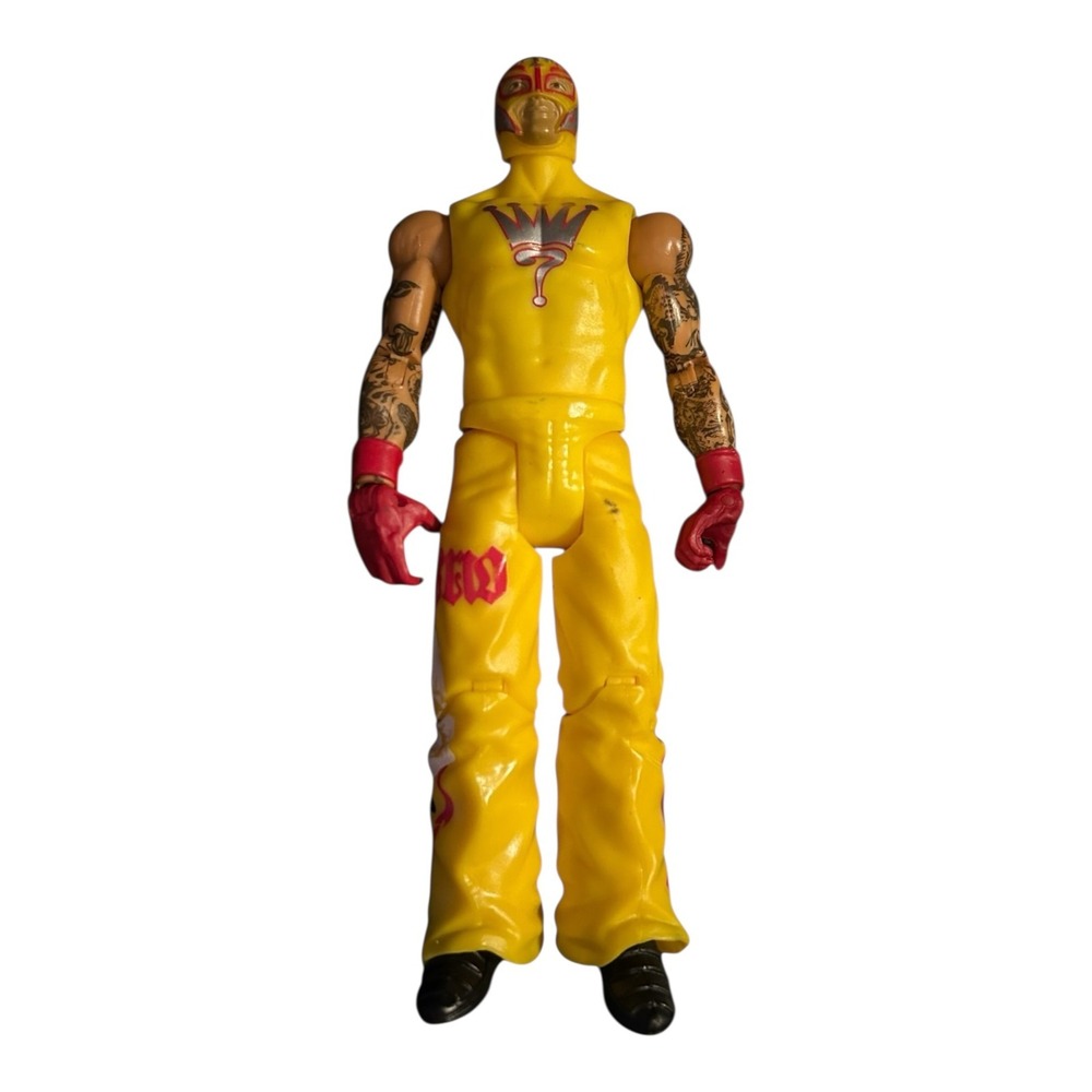 WWE‎ Rey Mysterio Action Figure Yellow Attire 6-inch Wrestling Collectible